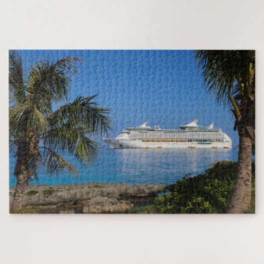 Cruiseschip in Paradise Legpuzzel (Horizontaal)