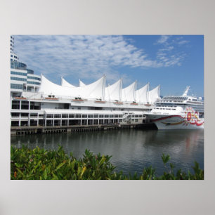 Cruiseschip in Vancouver, B.C. Canada Poster