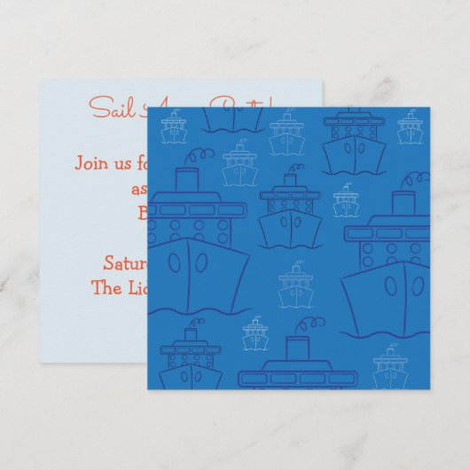 Cruiseschip Kaart (Voorkant / Achterkant)