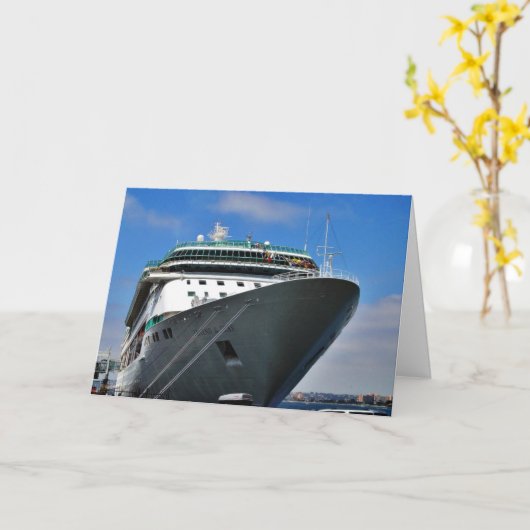 cruiseschip kaart (Gele Bloem)