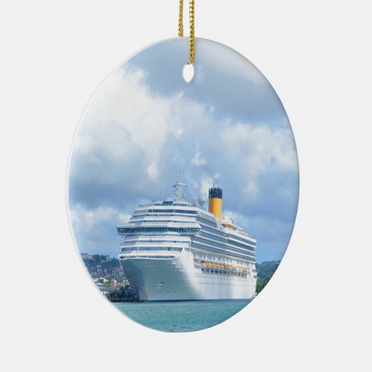 Cruiseschip Keramisch Ornament (Rechts)