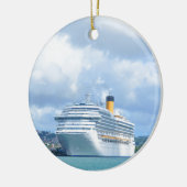 Cruiseschip Keramisch Ornament (Links)