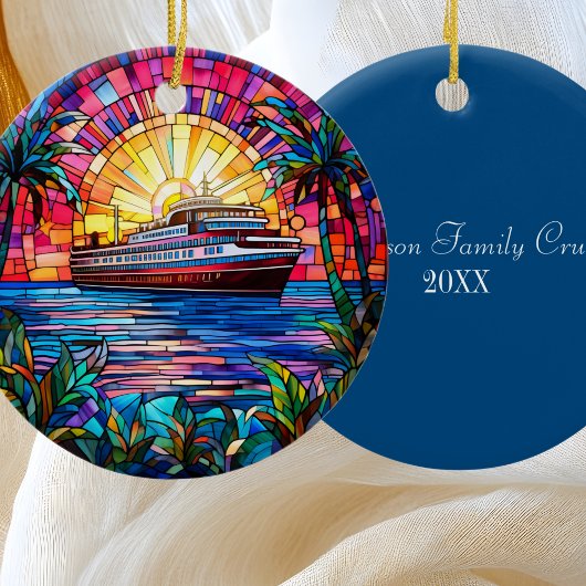 cruiseschip keramisch ornament