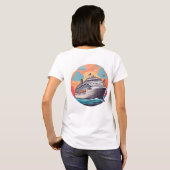 Cruiseschip kleurrijk t-shirt (Achterkant volledig)