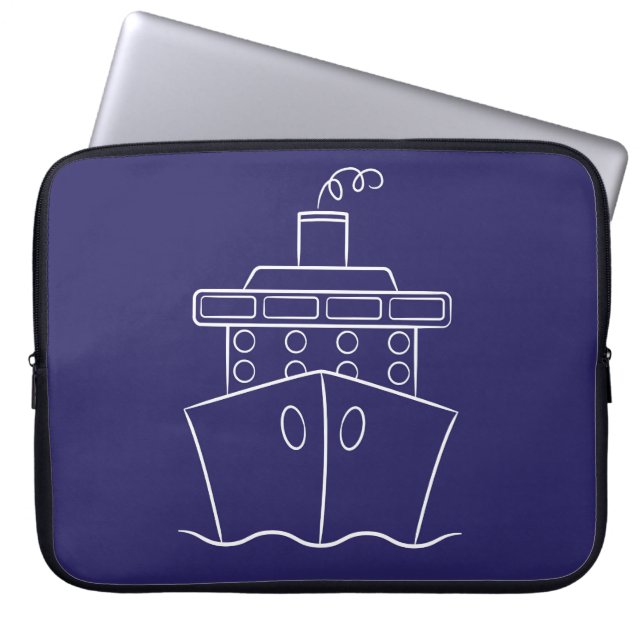 Cruiseschip Laptop Sleeve (Voorkant)