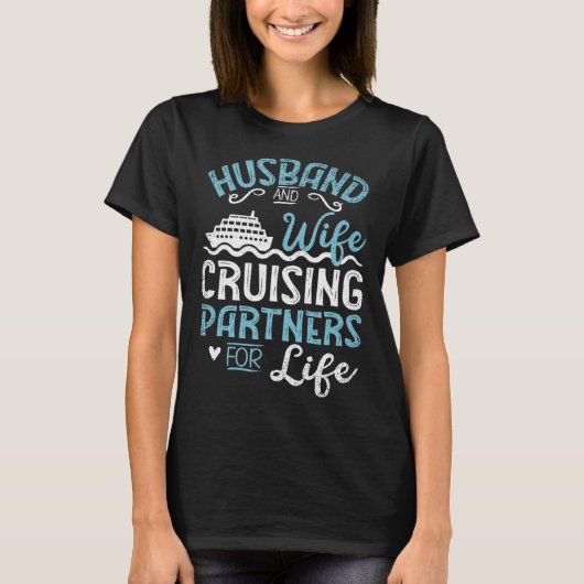 Cruiseschip Man & Vrouw Cruising Partners voor L T-shirt (Voorkant)