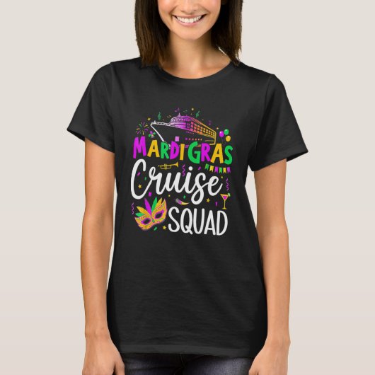 cruiseschip Mardi Gras cruise Crew cruiseschip P T-shirt (Voorkant)
