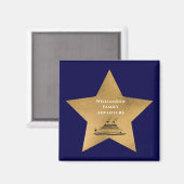 Cruiseschip met de Gold Star-serie blauw Magneet (Voorkant / Achterkant)