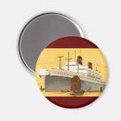  cruiseschip met Junks Boats naar Orient Magneet (Voorkant / Achterkant)