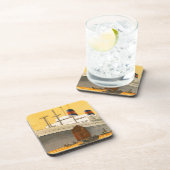  cruiseschip met Junks Boats naar Orient Onderzetter (Rechterzijde)