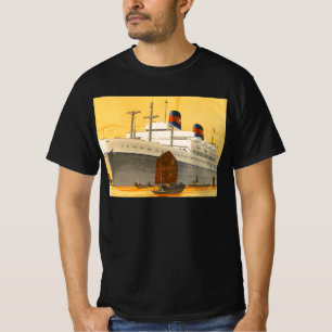  cruiseschip met Junks Boats naar Orient T-shirt