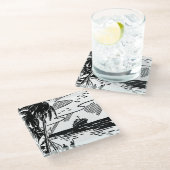 Cruiseschip met omloop glazen onderzetter (Schuin)