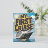 Cruiseschip Mijn eerste cruise op maat Briefkaart (Staand voorkant)