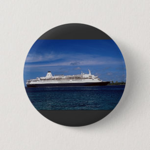 Cruiseschip, Nassau, Bahamas Ronde Button 5,7 Cm
