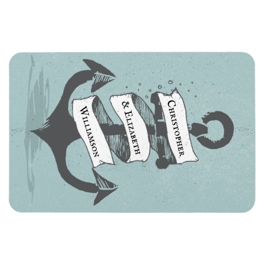 Cruiseschip Nautical Monogram Stateroom deur Magneet (Horizontaal)