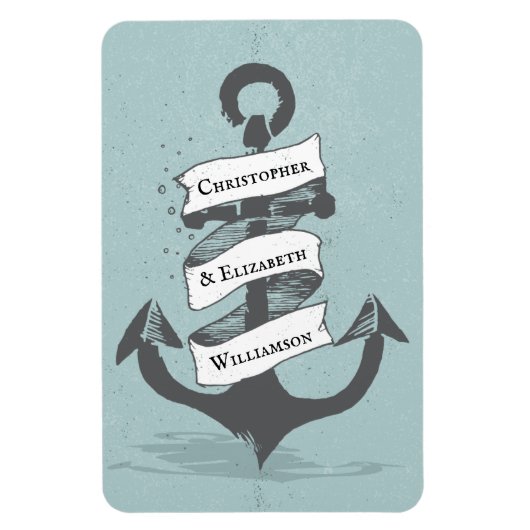 Cruiseschip Nautical Monogram Stateroom deur Magneet (Verticaal)