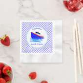 Cruiseschip nautisch gepersonaliseerd servet (Insitu)