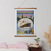 Cruiseschip, New York Skyline & A London Street Hangend Wandkleed (Slaapkamer)