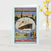 Cruiseschip, New York Skyline & A London Street Kaart (Gele Bloem)