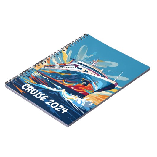 Cruiseschip Notitieboek gepersonaliseerd (Linkerzijde)