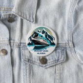 Cruiseschip Oceaan Alaska berg Ronde Button 7,6 Cm (In situ)