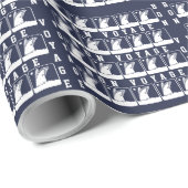 cruiseschip op Bon Voyage Cadeaupapier (Rol Hoek)