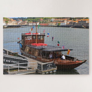 Cruiseschip op de kade, Porto, Portugal Legpuzzel