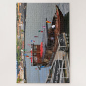 Cruiseschip op de kade, Porto, Portugal Legpuzzel (Verticaal)