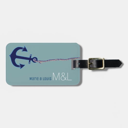 cruiseschip op maat bagagelabel (Voorkant horizontaal)