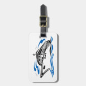 Cruiseschip op Ocean Waves Nautical Travel Bagagelabel (Voorkant verticaal)