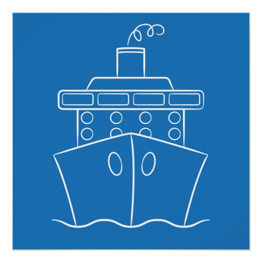 Cruiseschip Perfect Poster (Voorkant)