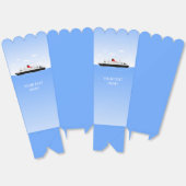 Cruiseschip Popcorn Bedankdoosjes (Ongevouwen)