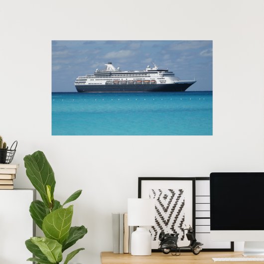 cruiseschip poster (Thuiskantoor)