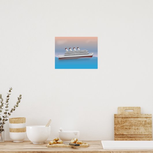 Cruiseschip Poster (Keuken)