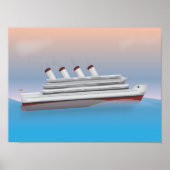 Cruiseschip Poster (Voorkant)