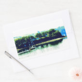 cruiseschip rechthoekige sticker (Envelop)