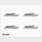 Cruiseschip Rechthoekige Sticker (Vel)
