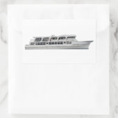 Cruiseschip Rechthoekige Sticker (Tas)