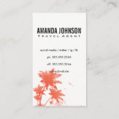 Cruiseschip / reisagent visitekaartje (Achterkant)