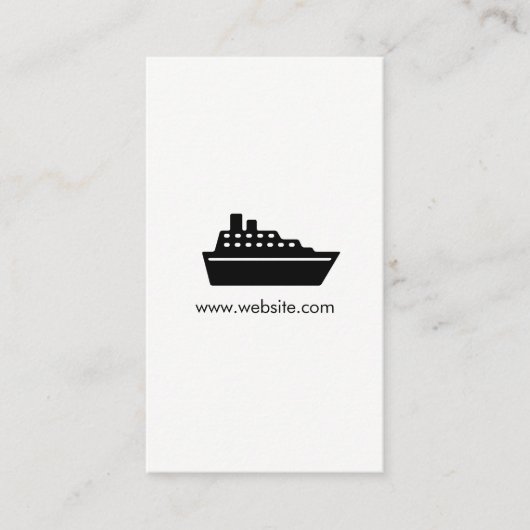 Cruiseschip / reisagent visitekaartje (Voorkant)