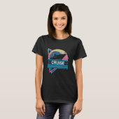 Cruiseschip Retro T-shirt (Voorkant volledig)