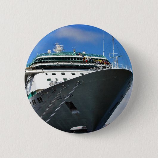 cruiseschip ronde button 5,7 cm (Voorkant)