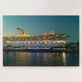 Cruiseschip 's nachts legpuzzel