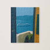 cruiseschip Santorini, Griekenland Legpuzzel (Verticaal)