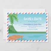 Cruiseschip Save the Date Ansichtkaart Kaart (Achterkant)