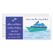 Cruiseschip Save the Date Foto Kaarten