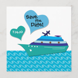 Cruiseschip Save the Wedding Date Kaart