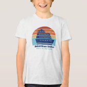 cruiseschip Sunset Family Trip Kinder Tri-Blend Shirt (Voorkant)