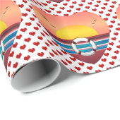 Cruiseschip Sunset Hearts Nautisch inpakpapier (Rol Hoek)