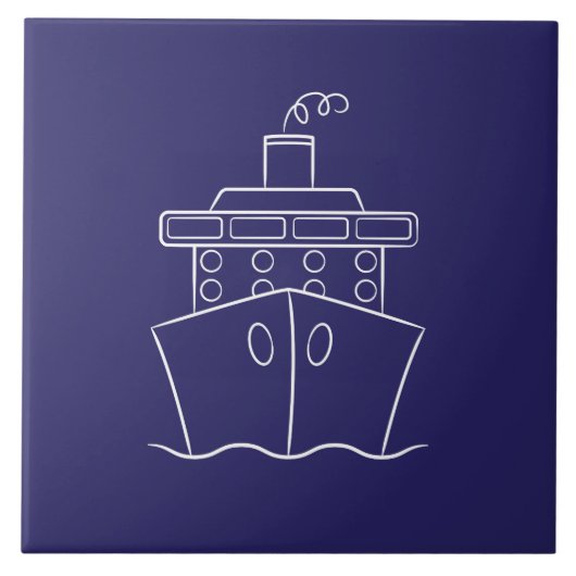 Cruiseschip Tegeltje (Voorkant)
